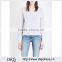 Wholesale Women Relaxed Round Neck Dropped Shoulders Long Sleeves Oversized Cotton Jersey Sweatshirt(DQE0169T)