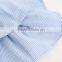 Hot sale baby girl blue and white strip cotton shirt for weekday style