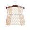100% Cotton Toddler Girls hollow Crochet lace waistcoats top