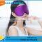 Custom made double layer solid color Plush silk eye mask, silk shading sleeping eye mask