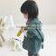 Zm40644b Wholesale Girls Coat Popular Cotton and Linum Pure Color Jackets