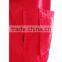 ISO 9001 Audit factory 100% polyester zip up red fitted safety vest