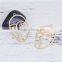 Zinc Based Alloy Pendants Face Mask Gold Plated