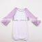 Girls Monogram Ruffle Reglan Shirts tops for Baby Clothes Toddler Reglan