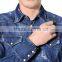 2016 Men's Slim Fit Cotton Washed Denim Jeans Shirt