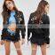 2017 High fashion custom embroidered bomber jacket wholesale