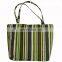 Women Full Printed Shoulder Design Stripe Canvas Bag