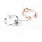 Double Ball Knuckle Midi Open Pinkie Adjustable Ring