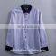 Customized Men's striped slim fit shirt high quality dress shirt lined