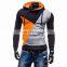 Custom Latest Big Boys' French Terry Grey Sport Thin Pullover Hoodies for Men