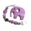 Baby Elephant BPA Free Baby Teether Cute Baby Pacifier Clip Nursing Toys