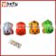 Cheap animal plastic pull back vending machine toy with candy