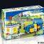 Funny bricks toys Large plastic building blocks musical train for sale