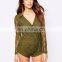 Glamorous Long Sleeve Lace Playsuit