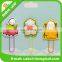3D new design Customized Rubber Bookmark with Metal Clip