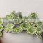 Fancy embroidery beautiful green organza flower lace trimming