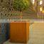 Outdoor A242 Corten Steel Planter Square Size