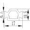 Shape O Joint profile thermal barrier nylon product For Thermal Breaking System