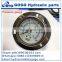 304 stainless steel glycerine or silicone oil filled pressure gauge