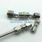 Quick coupler O.D 6 mm hard tube intermediate adapter joint SUS304 stainless steel handing crimp framing connectors