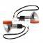 2x Bullet Front Rear Turn Signal Blinker Indicator Light Motorcycle Amber Chrome