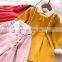 Autumn new special offer pearl bow tie lapel woolen skirt dress girls skirt