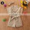 Baby Girl Dress Jumpsuit Kids Girl Cool clothes Girls short sleeve clothing Costume Summer Fall Solid Color
