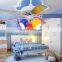 Simple and stylish 42-inch fan lights colorful children's bedroom, decorated wooden fan lights wholesale