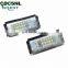 Carest 2Pcs White Led License Plate Lights For BMW E46 4D 323i 325i 328i 6000k 12V Number Plate Lamp Bulb