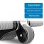 High-quality Indoor Fitness Equipment Folding Abdomen Wheel Double-wheel Bearing Roller Silent Motion Ab Rollers Set