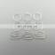 Transparent swimsuit strap adjuster plastic bra slides and bra hooks