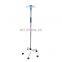 High Quality Portable hospital IV pole stand infusion pole Stand Adjustable Height