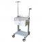 Nursing Mobile Workstation Trolley Hospital Computer Trolley with 2 Drawers