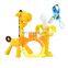 Customized shape food grade bpa free silicone baby teething toy