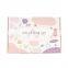 Customize pink color cosmetic paper box for 8oz jars bath bombs gift shipping paper soap mailing box