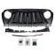 Black Front Grille for Jeep Wrangler JL 18+ ABS grill cover 4X4 accessory maiker manufacturer