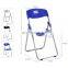 Cheap portable meeting room plastic office chair backrest foldable study school writing desk training folding chair