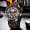 CURREN 8380 Reloj De Hombre Fashion Leather Watch Chronograph Luminous Water Resistant Military Sport Men Quartz Wristwatch