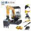 2022 New Product 2ton Mini Excavator Small Excavator With boom swing Euro 5 engine mini digger for sale