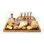 Eco Friendly Natural 100% Biodegradable Magnet Bamboo Cheese Board Cover Magnetic Knife Holder With Cutlery Set