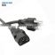 China Manufacture PVC Jacket 3 Pin USA IEC PC Power Cable