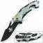 8 Inch aluminum handle stainless steel pocket folding outdoor knife saber