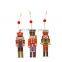 9PCS Nutcracker Puppet Christmas Wooden Pendants Walnut Soldier Christmas Tree Decorations Hanging Ornaments New Year Kids Gift