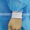 Blue Disposable Polypropylene Lab Coat Visitor Coat with Pockets for Scrubs Medical Supply