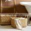 Hottest selling Water Hyacinth Storage Basket Woven Natural Basket With Handle vietnam cheap wholesale