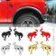 2 PCS 3D Horse Logo Metal Car Car Front Hood Grille Logo Car Sticker for Large Personalized customization adds features