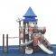 Adult design wooden wooden kids outdoor playground equipment playsets slide set