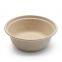Customizable 350 ML Waterproof Microwavable Eco Friendly Bagasse Biodegradable Takeaway Disposable Paper Soup Bowls with Lids