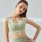 2023 New Style Adjustable Fixed Pads Shockproof Gym Sports Bra Women Sexy Mesh Workout Trainig Fitness Wear High Impact Bra Top