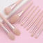 11pcs Foundation Buffing Makeup Brush Set Vegan Professional Private Label Pink Makeup Brushes Cosmetics Tools Cheap Brush Set